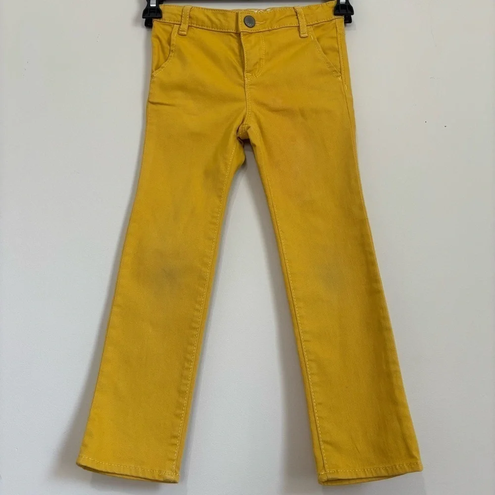 Gap little girls mustard mini skinny jeans size 5